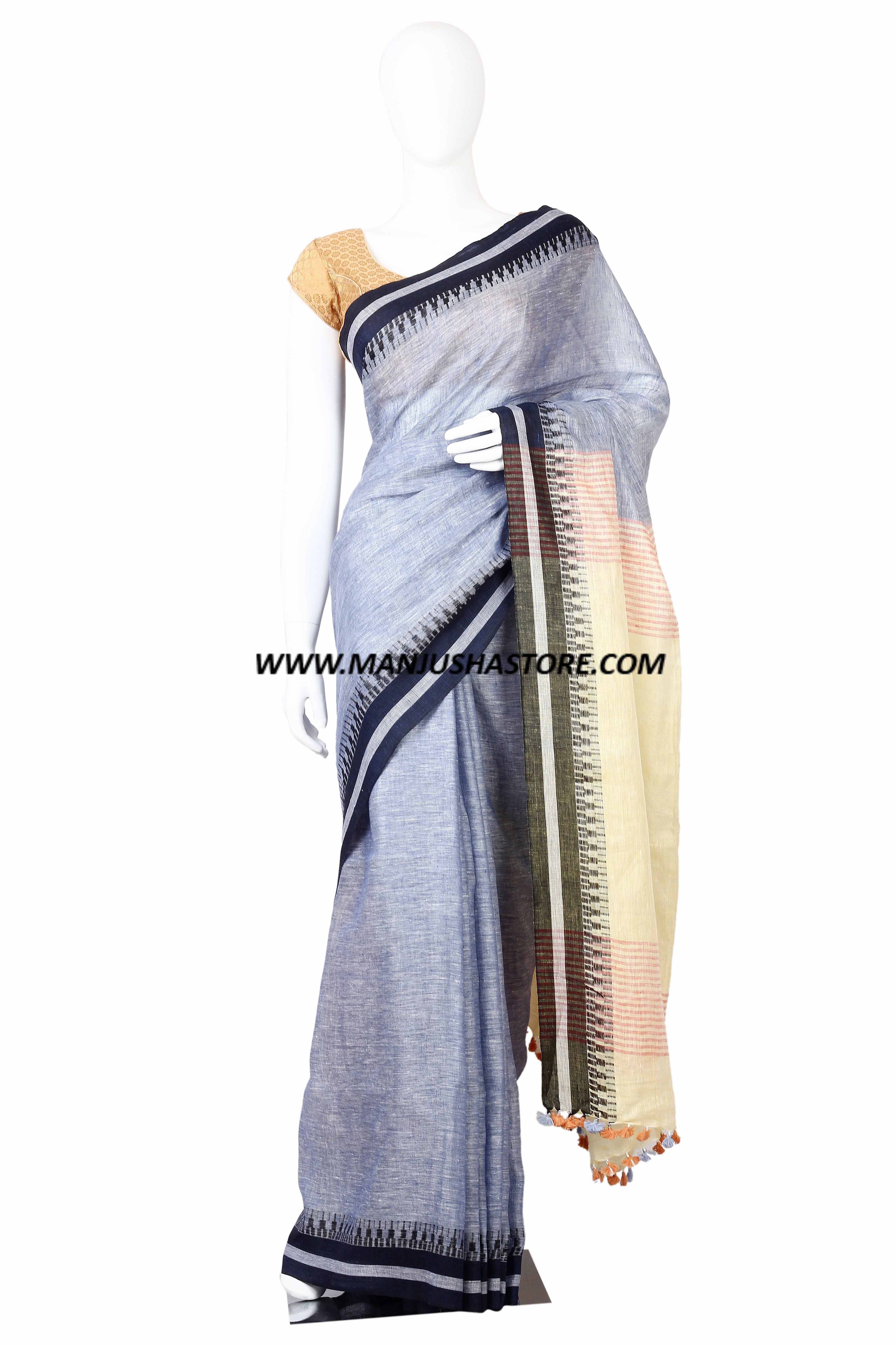 Linen Saree Manjusha New