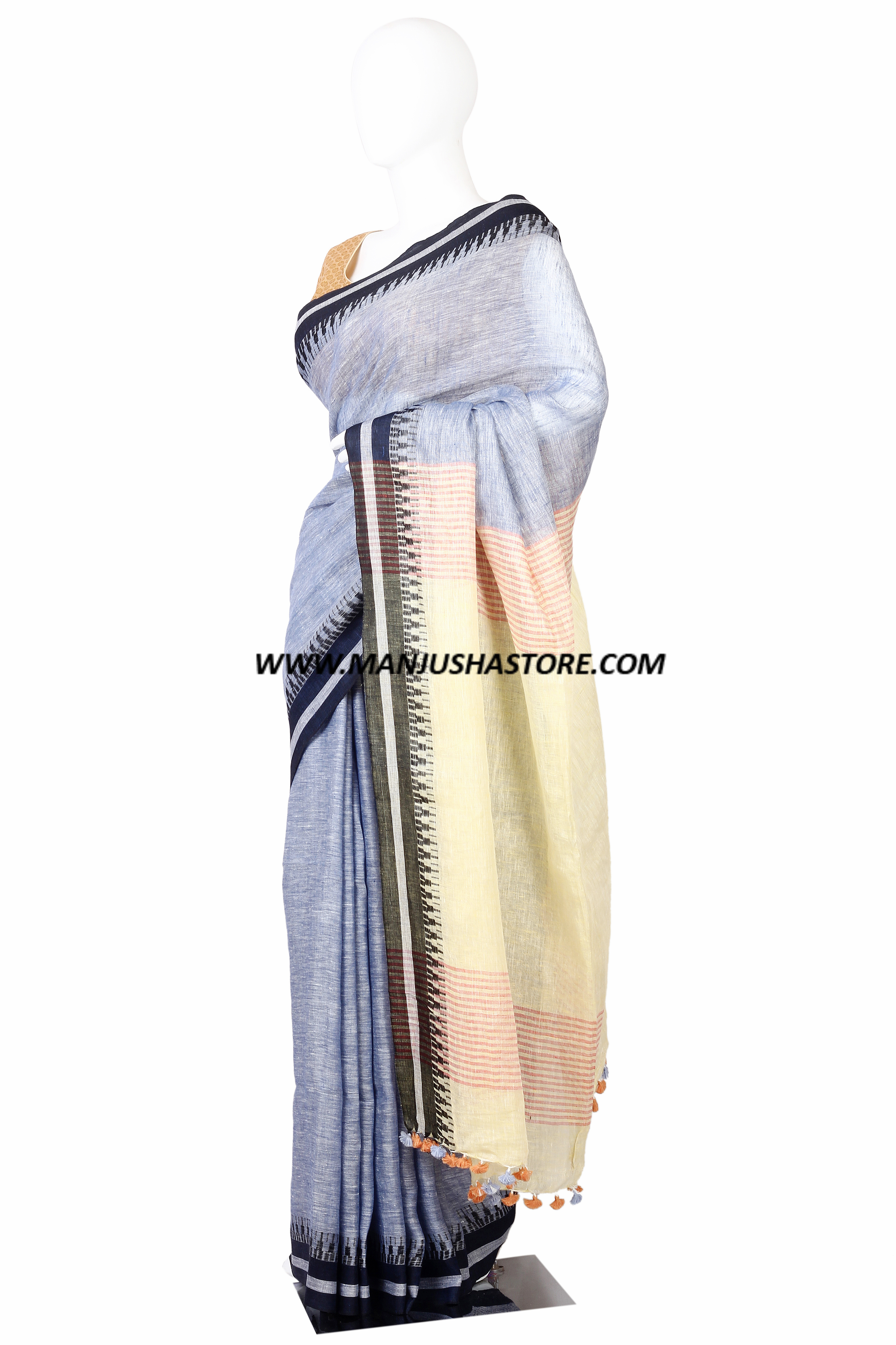 PURE LINEN SAREE